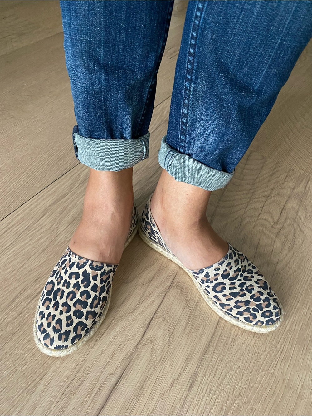 Mediterrarea Spain Leopard Print Espadrille Flats 6/6.5